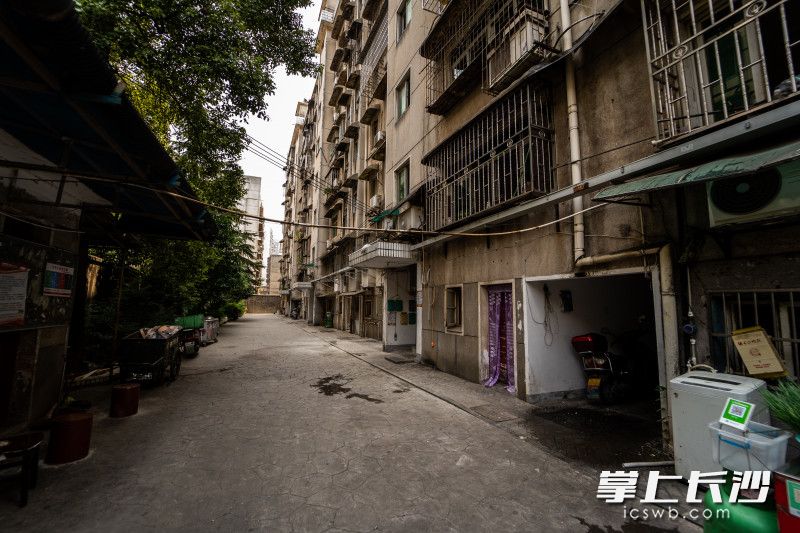 小区改造前的对比图。