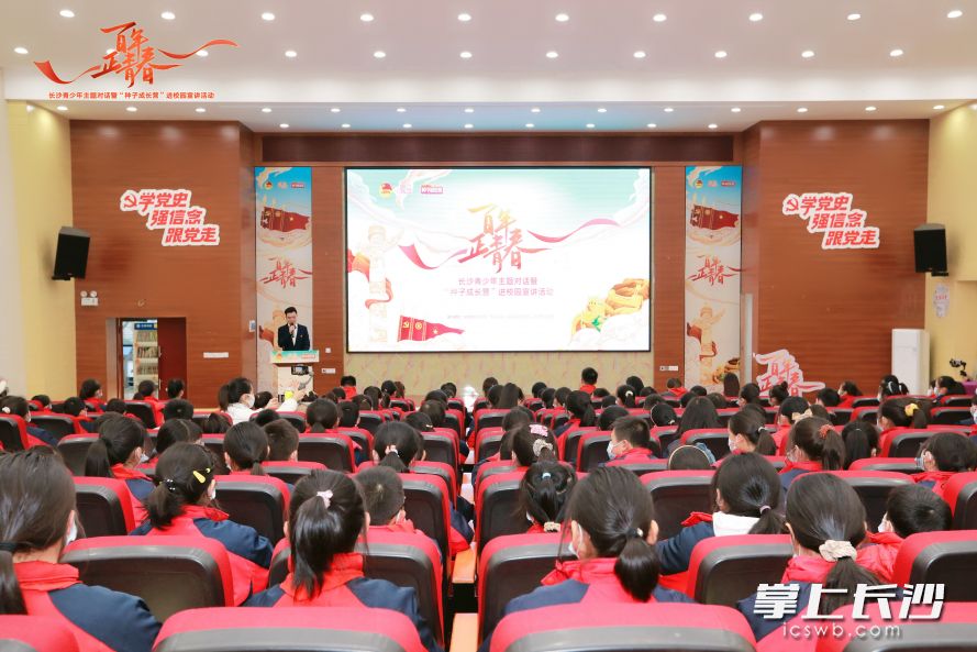 宣讲活动在长沙县松雅湖二小举行。均为团市委供图