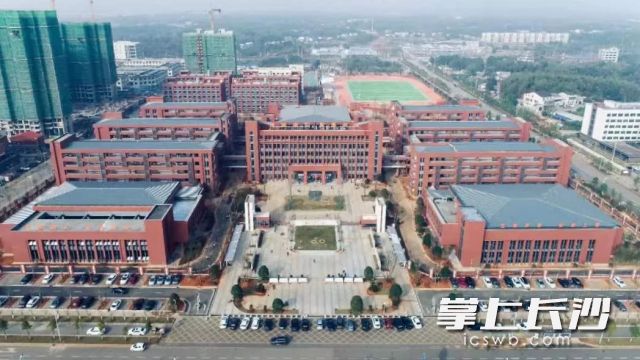 湘阴二中航拍图