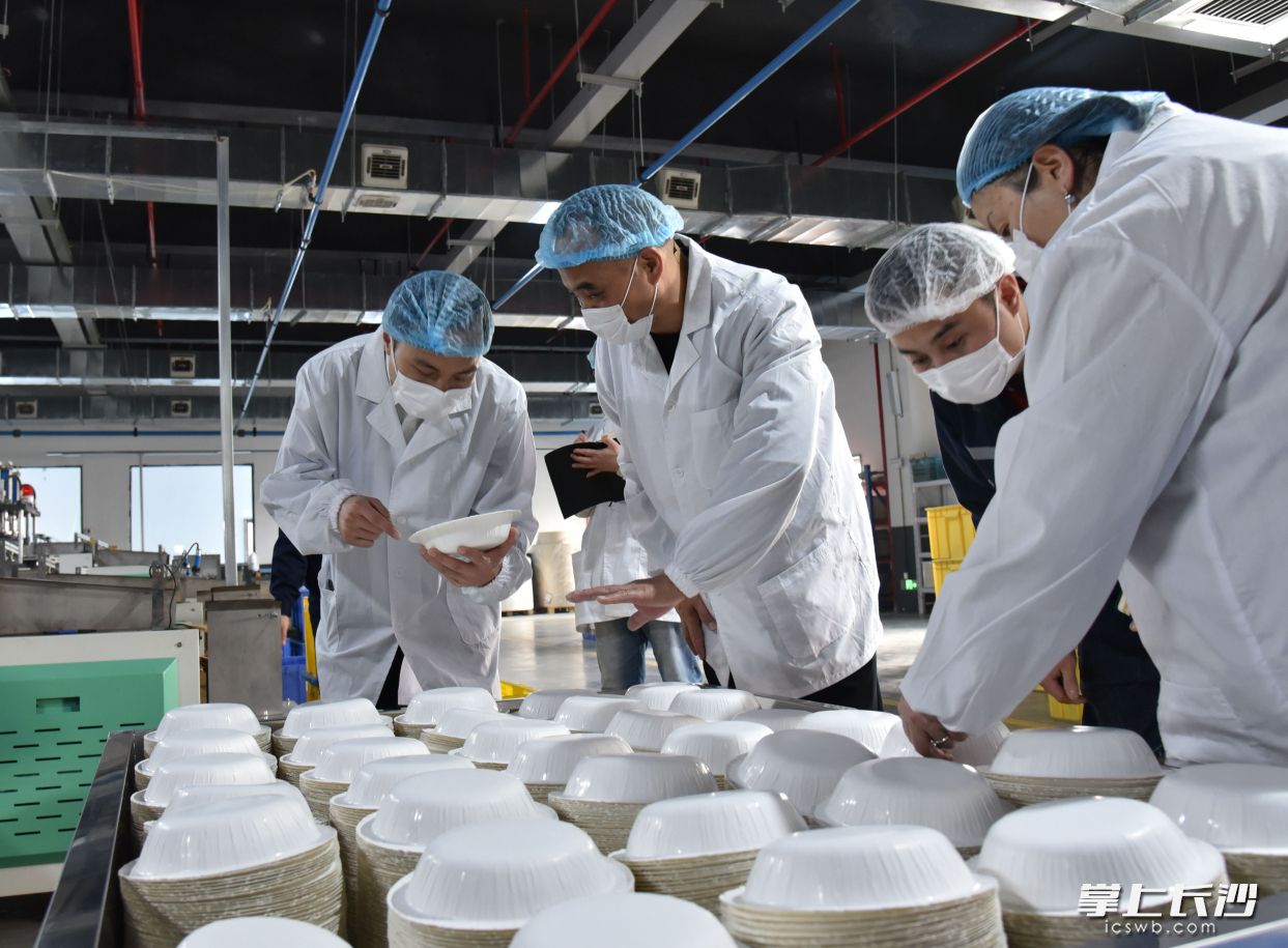 质量专家在长沙世通纸塑箸业有限公司开展“质量诊断”。