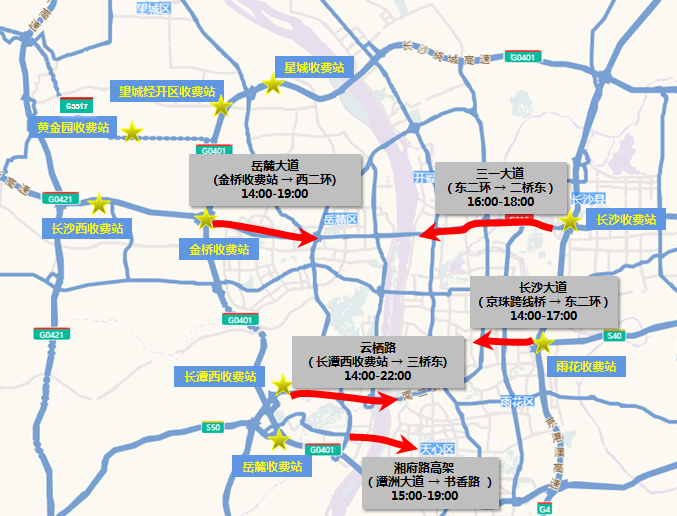 返程易拥堵路段