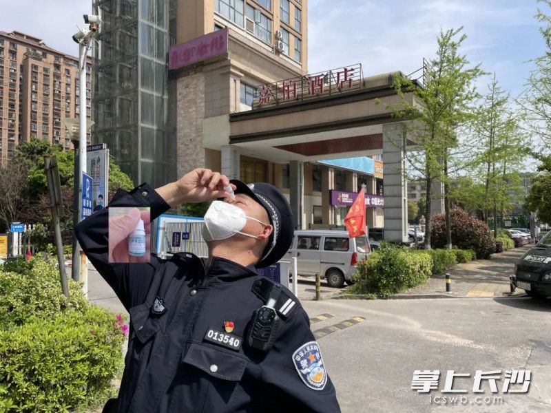 麓谷派出所民警任怀志。通讯员 供图