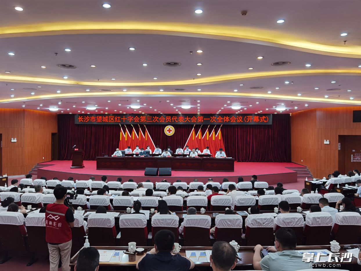 望城区红十字会第三次会员代表大会召开。  长沙晚报全媒体记者 朱华 摄
