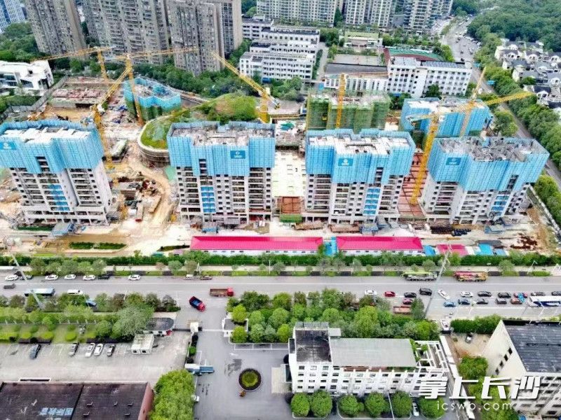 长房悦香山项目包含9栋高层住宅，目前正在进行主体施工，预计今年底全面封顶。