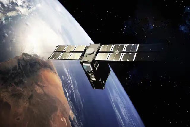 天仪研究院研制的某卫星运行模拟图。