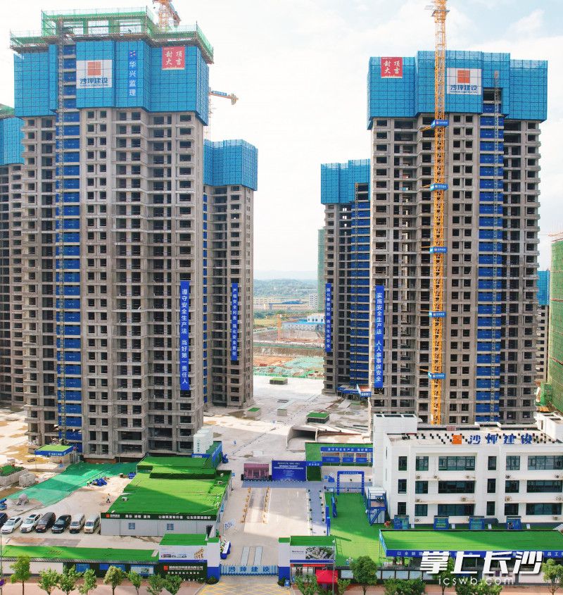 沙坪建设荣盛花语城三期项目。 沙坪建设荣盛花语城三期项目。