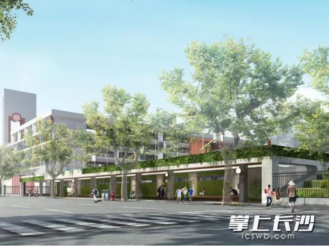 长沙市一中城南中学效果图。