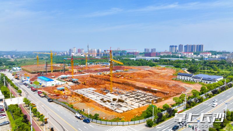 4月8日的九典制药高端制剂研发产业园项目建设现场。