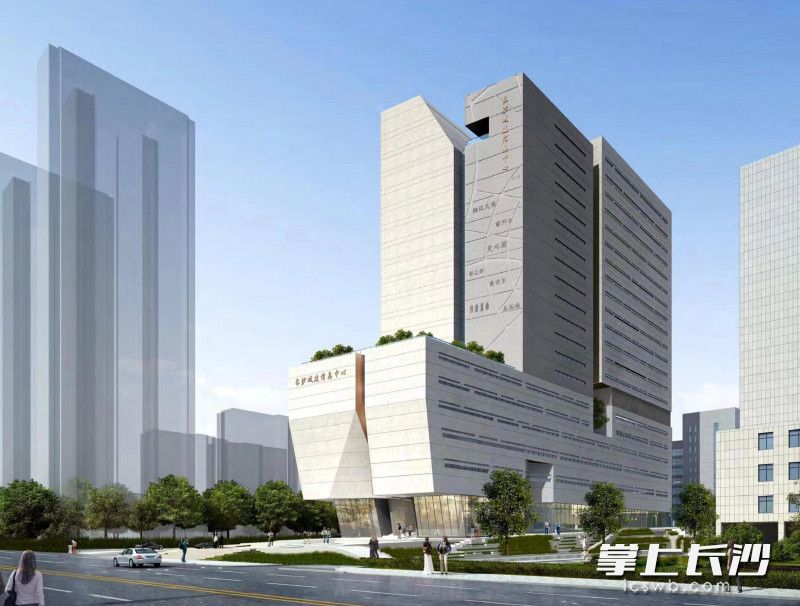 长沙城建信息中心设计效果图。