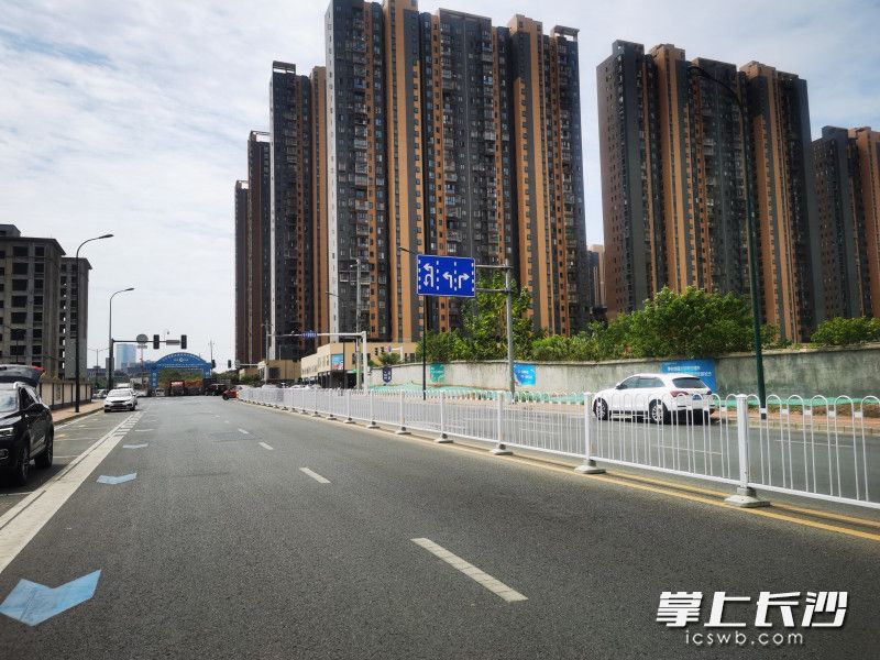长沙县PPP项目宁化南路实景图。