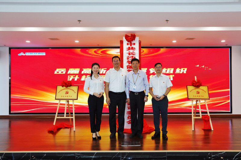三家企业党组织升格揭牌。均为通讯员 陈思甜 供图