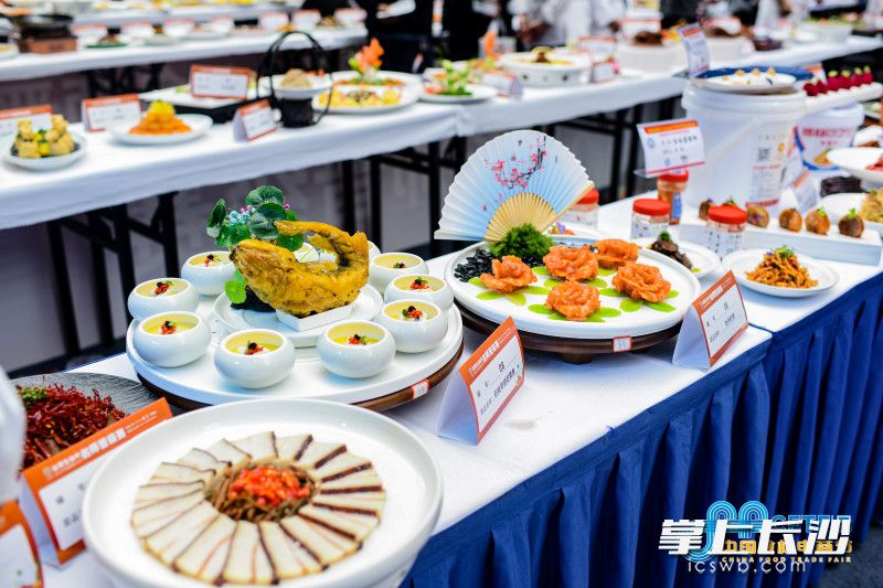 参赛的精美菜品。