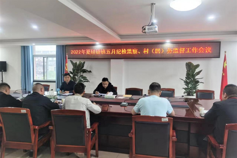 宁乡市夏铎铺镇纪委每月召开村纪检监察联络员和村（居）纪检小组组长（纪检员）工作例会。