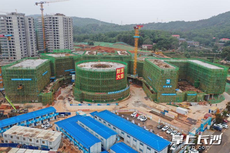 杨水塘中学施工现场。