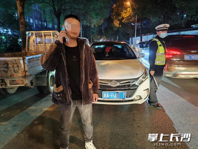 足彩中奖喝酒庆祝，酒驾开车李某被望城交警查处