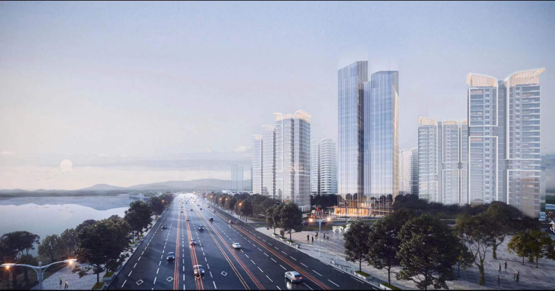 九华兴隆湖片区设计效果图。 九华兴隆湖片区设计效果图。