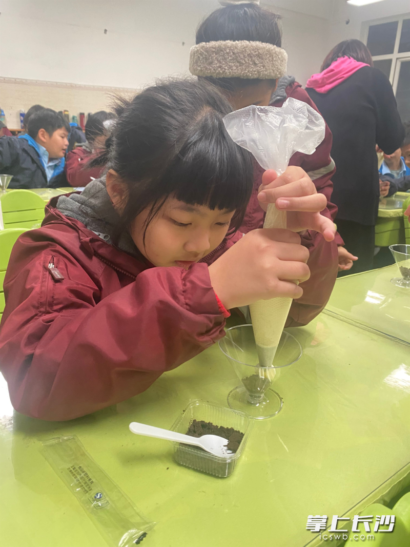 用心制作美食作品。