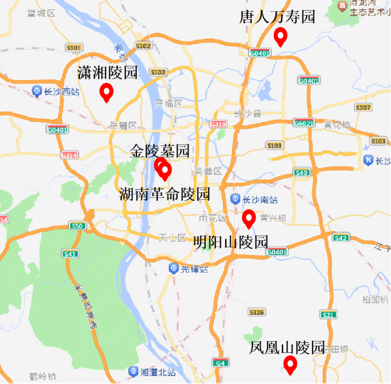 陵园位置 陵园位置