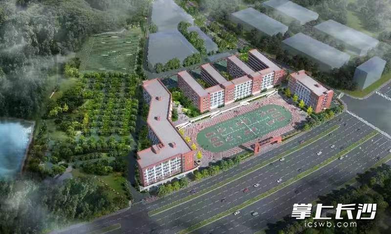 斥资三亿余元打造的全新卓华高级中学将于今年9月启航。这是学校效果图。学校供图