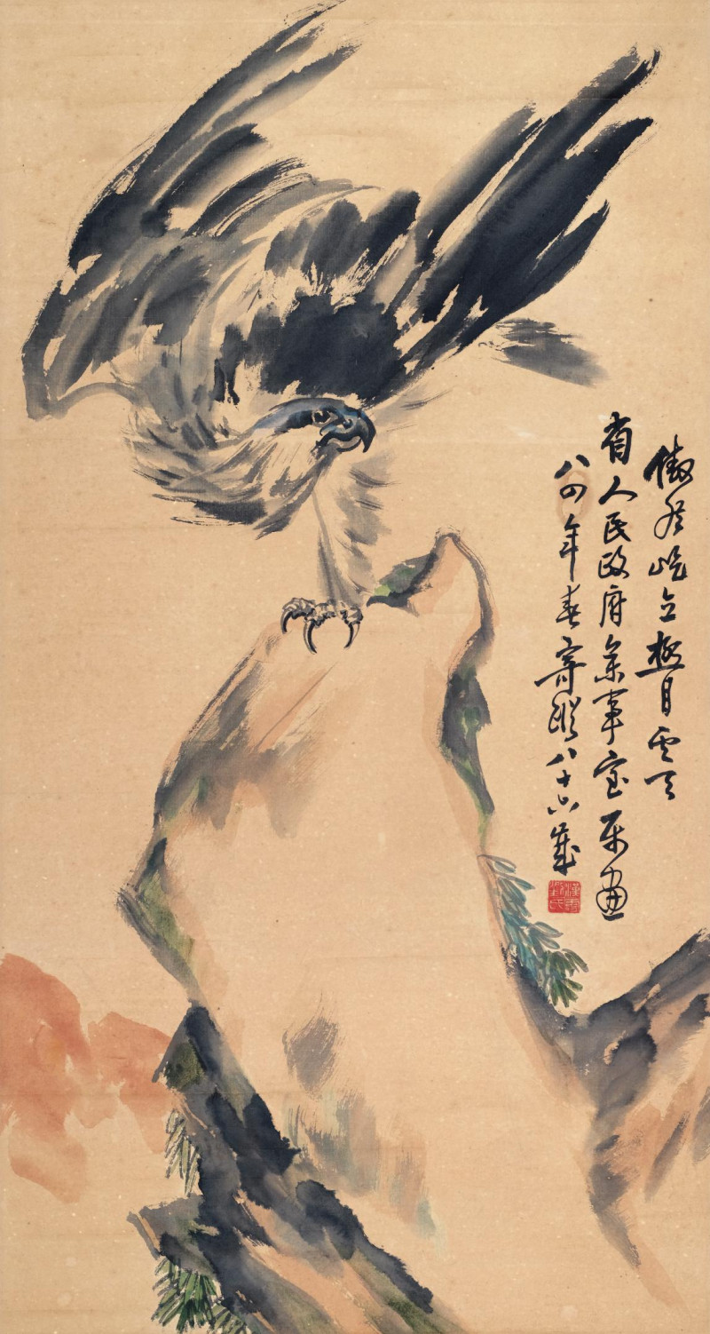 刘寄踪《傲然屹立极目云天》 均为省文史馆供图 刘寄踪《傲然屹立极目云天》 均为省文史馆供图