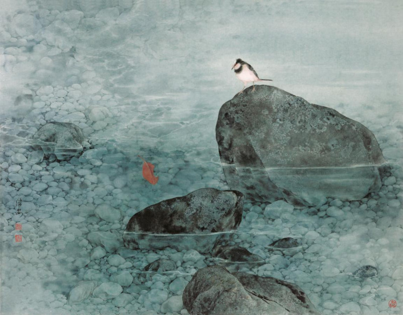 邹传安《秋水澄明》 邹传安《秋水澄明》