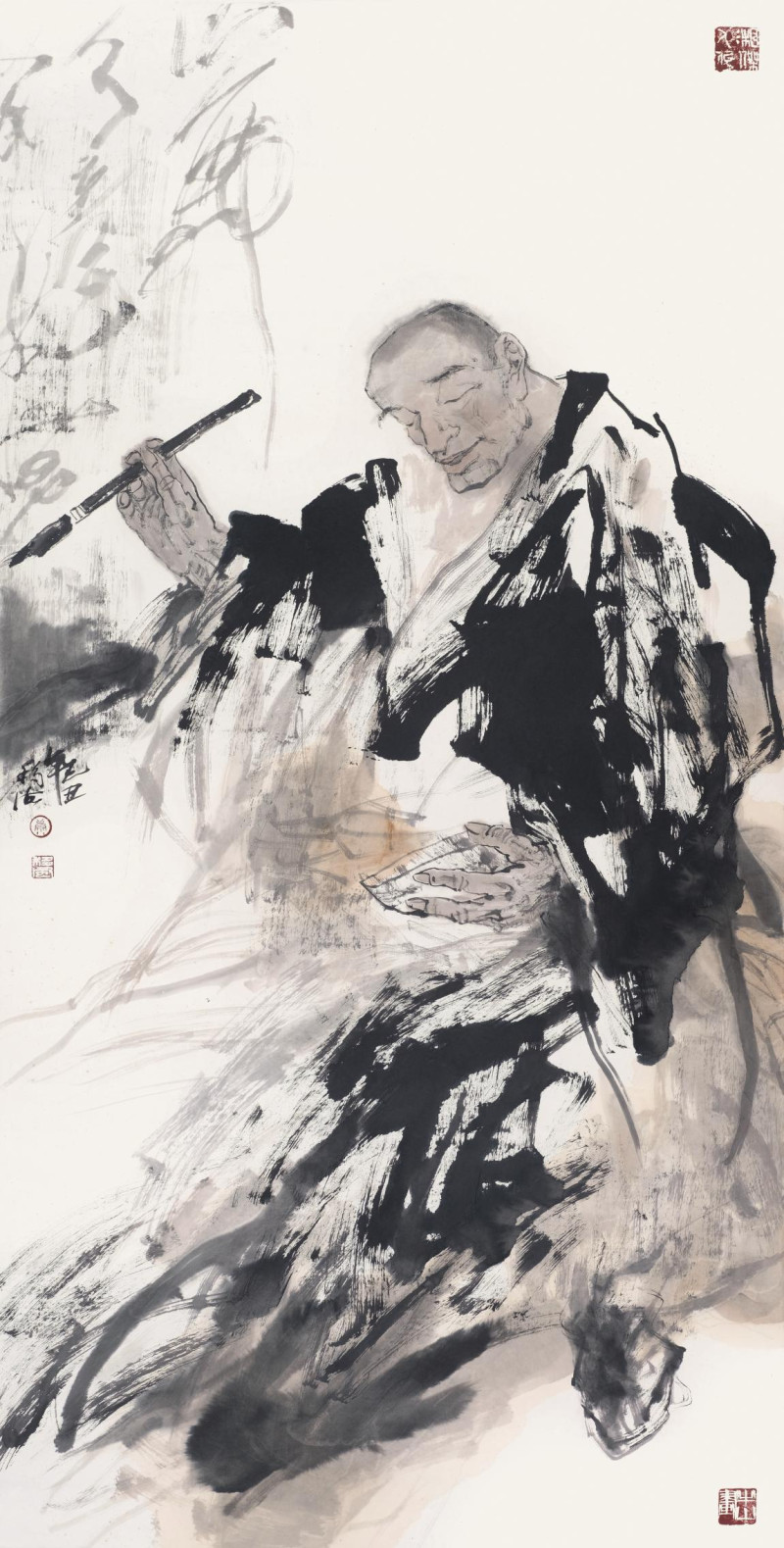 康移风《怀素书蕉图》 康移风《怀素书蕉图》