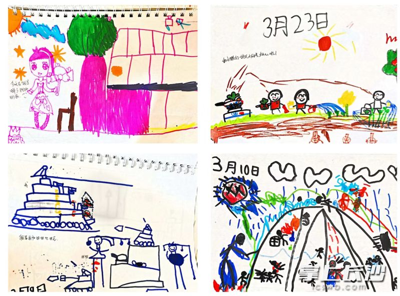 孩子可通过四格画记录自己做过的事情、表达心中的想法。 孩子可通过四格画记录自己做过的事情、表达心中的想法。