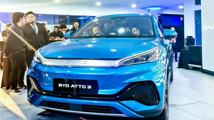 现场展示BYD ATTO 3车型