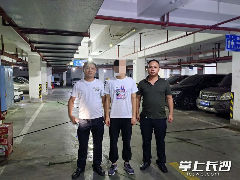 嫌疑人被抓获。长沙晚报通讯员 唐采苓 供图