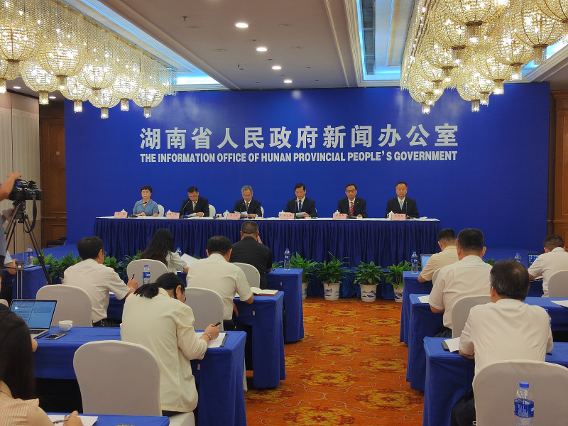 9月18日，湖南省人民政府新闻办公室在长沙举行奋力打造具有核心竞争力的科技创新高地专场新闻发布会。长沙晚报全媒体记者 徐运源 摄