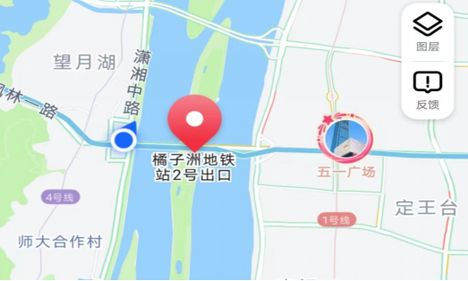 地铁2号线橘子洲站