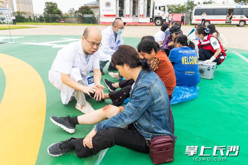 绿色代表轻伤员（可以延期处理）。