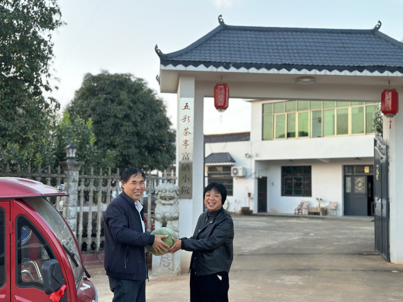“富硒小院”为梅花岭社区村民带来了新的增收途径。均为受访者供图