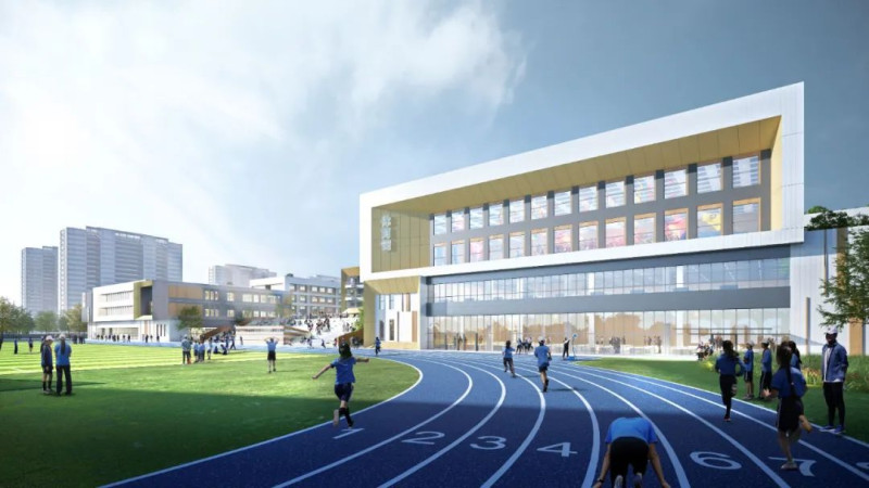 长沙市一中大泽湖学校效果图。
