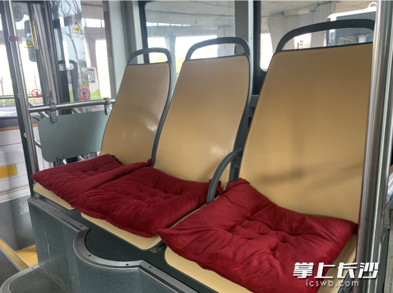 艾桃香自费购买的暖心坐垫。均为长沙晚报全媒体记者 邓艳红 摄
