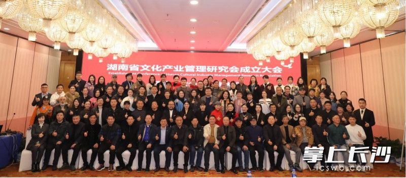 与会人员合影。均为湖南省文化产业管理研究会供图 与会人员合影。均为湖南省文化产业管理研究会供图