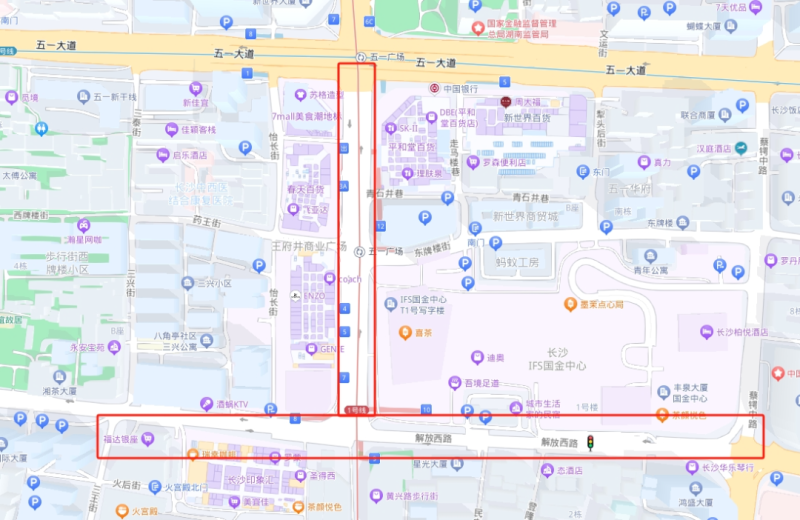 管制路段示意图