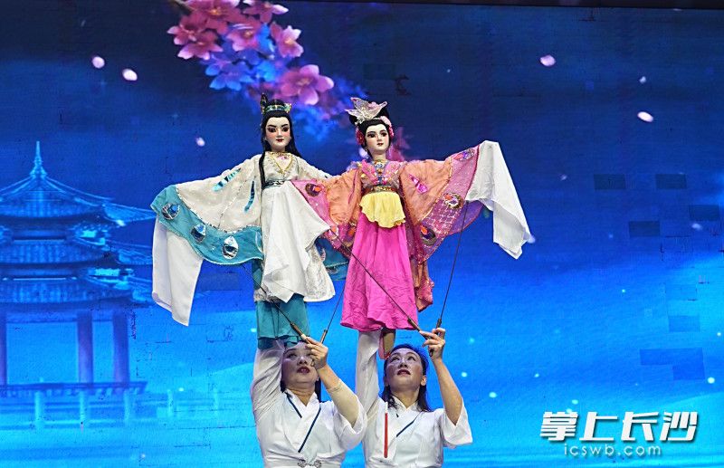 湖南杖头木偶戏《化蝶》