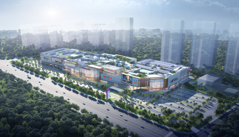 永旺梦乐城湘江新区项目设计效果图。除署名外均为资料图片