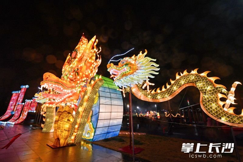 长沙首届新春灯会举行。长沙晚报全媒体记者 王志伟 摄