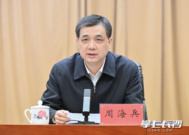 副省长、市长周海兵讲话。