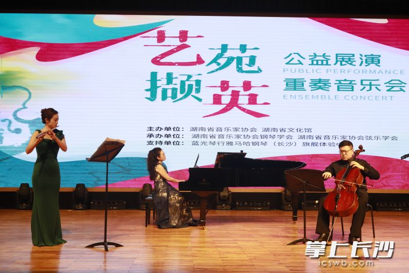 音乐家们在台上全情投入演奏。均为受访者供图