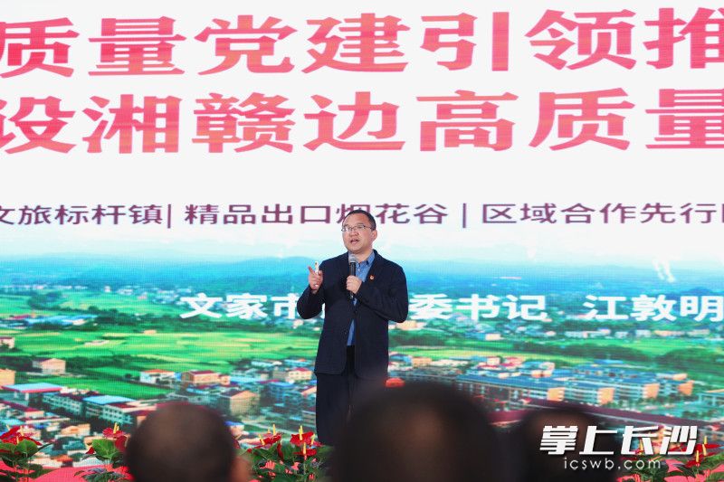 书记讲党课。