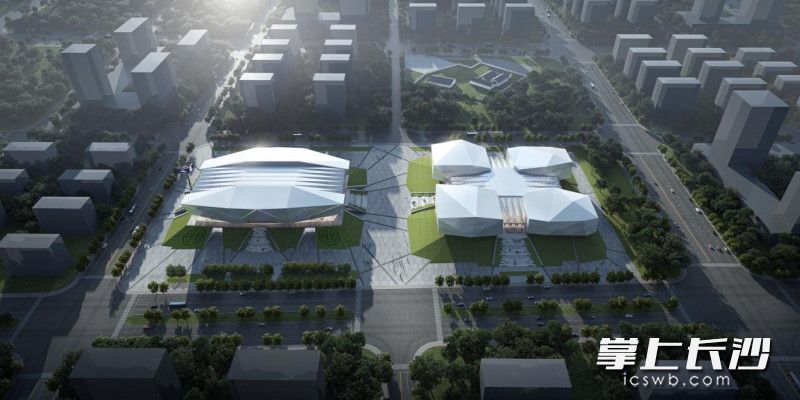 湖南省工人文化宫效果示意图