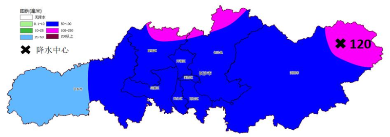 2日08时-3日08时降水量预报（单位：毫米）