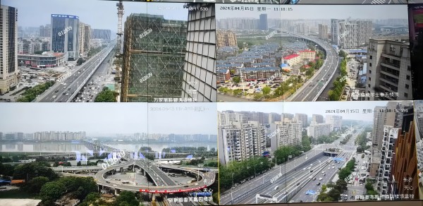 高架快速路的监控情况。何乐 摄