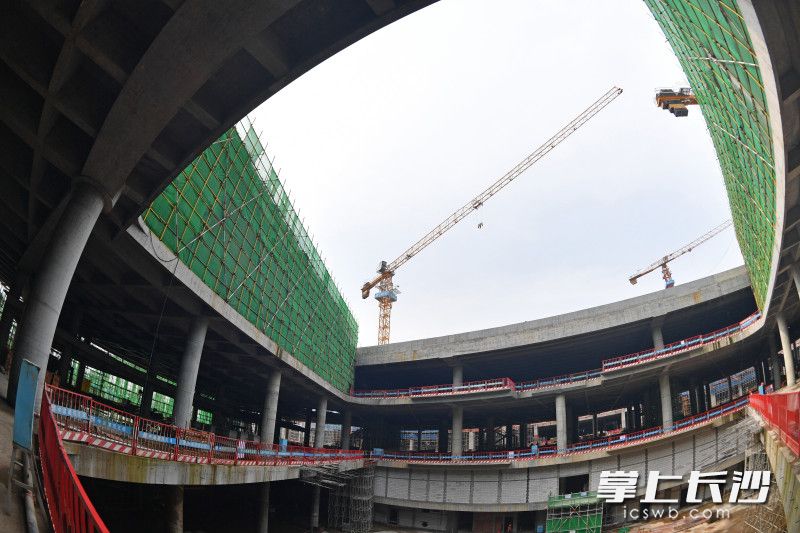 GTC项目建设现场。长沙晚报全媒体记者 王志伟 摄