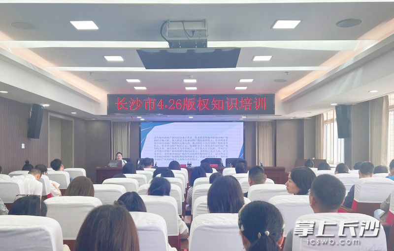 全市版权知识培训活动举行。长沙晚报全媒体记者 刘俊 摄