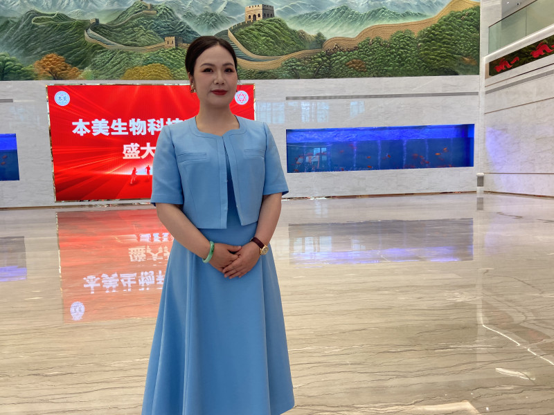 本美生物总经理霍江艳 图片均为长沙晚报全媒体记者 周斌摄