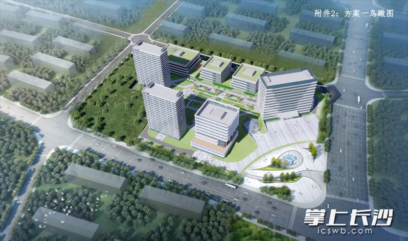 中国地质调查局长沙自然资源综合调查中心科技创新基地项目效果图。 均为长沙晚报通讯员章迎春供图 中国地质调查局长沙自然资源综合调查中心科技创新基地项目效果图。 均为长沙晚报通讯员章迎春供图